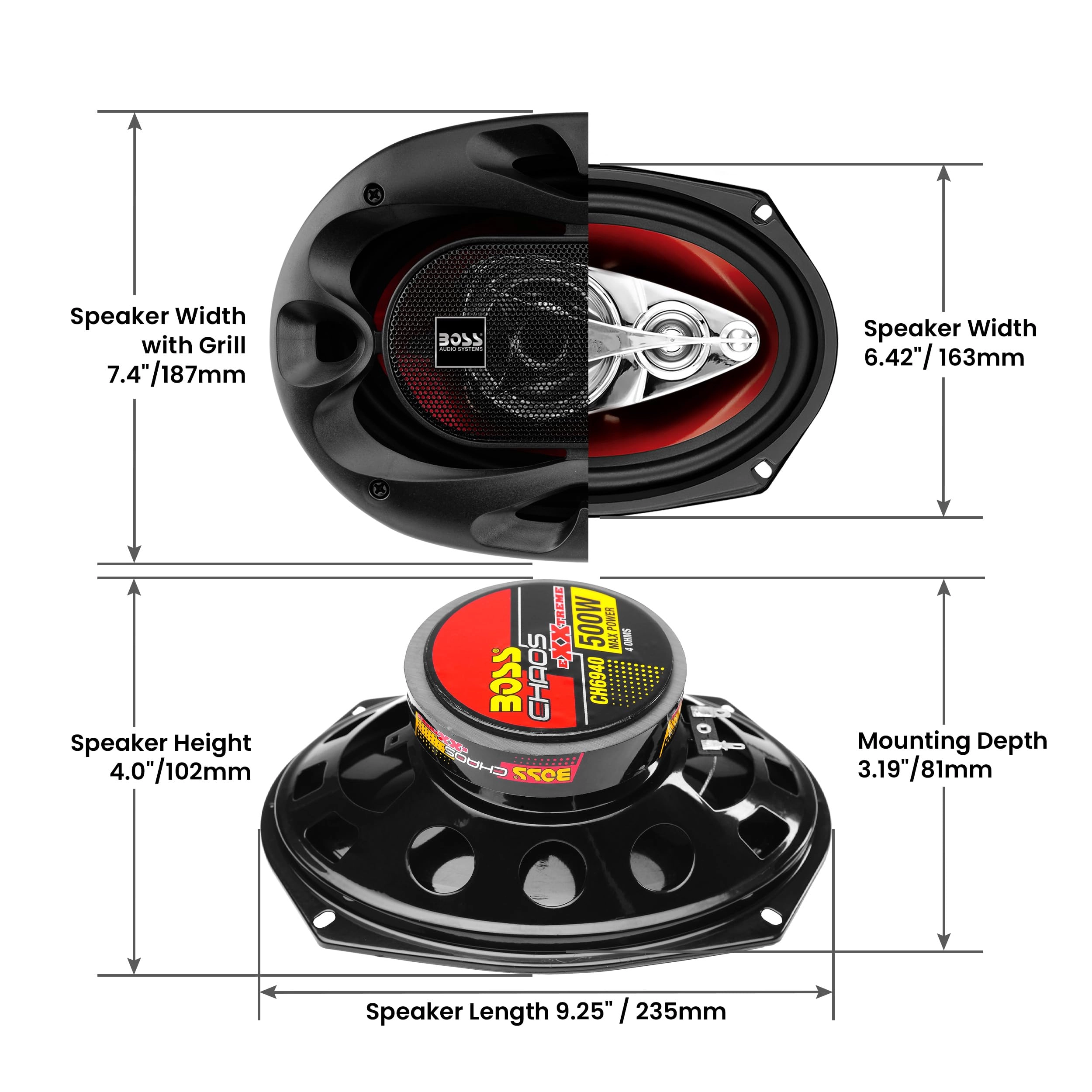 CH6940 - 6x9 Inch 4 Way
