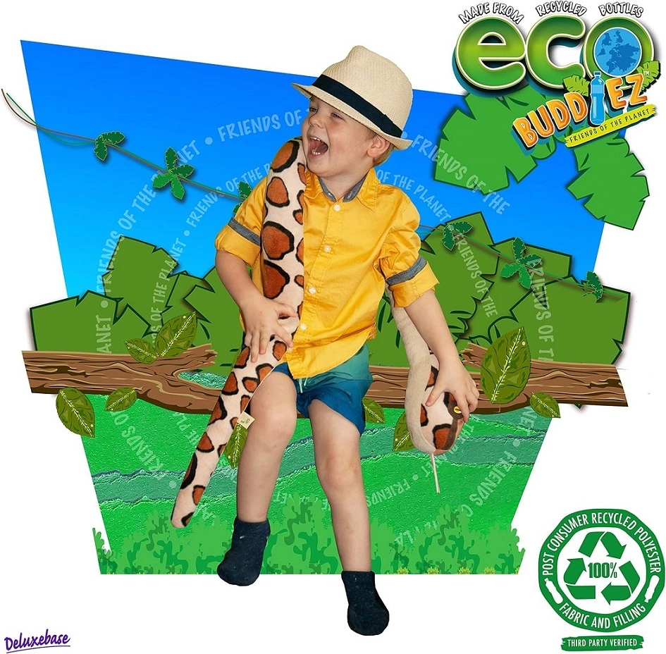 EcoBuddiez Burmese Python Plush Toy - 140 cm