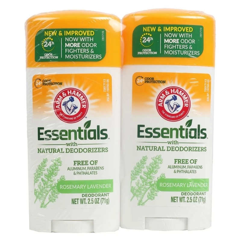 Arm and Hammer Essentials Deo Stick - Rosemary 71g Twin Pack