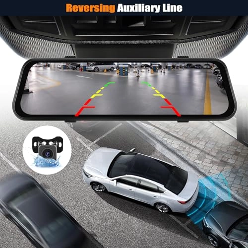 9.66 Inch Mirror Dash Cam - 1080P