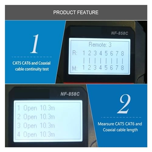 NF-858C - RJ45 BNC VFL Micro USB Cat 5 Cat 6