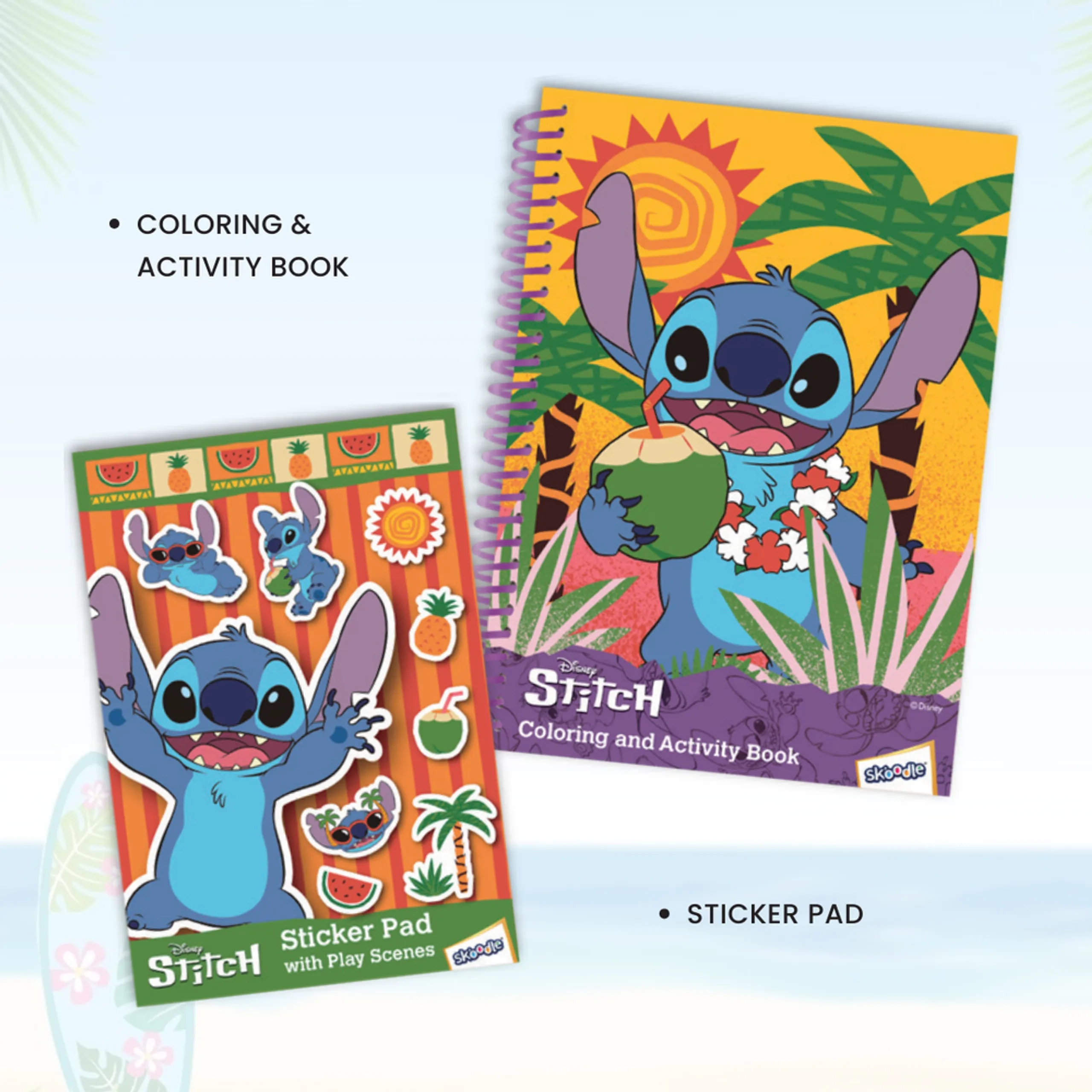 Stitch Travel Coloring & Activity Set - 3+ years