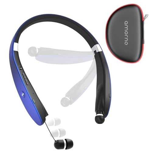 AMORNO Foldable Bluetooth Headphones Wireless Headset