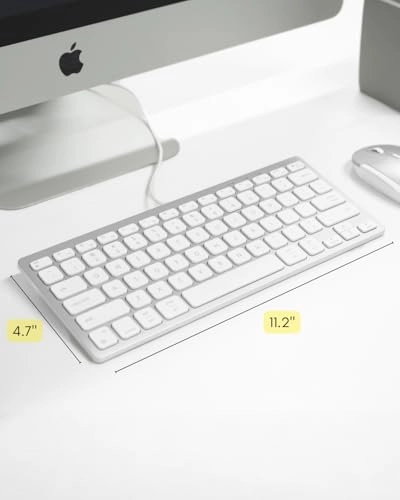Small Keyboard for Mac - 78-Key MacOS Layout USB-A, USB-C