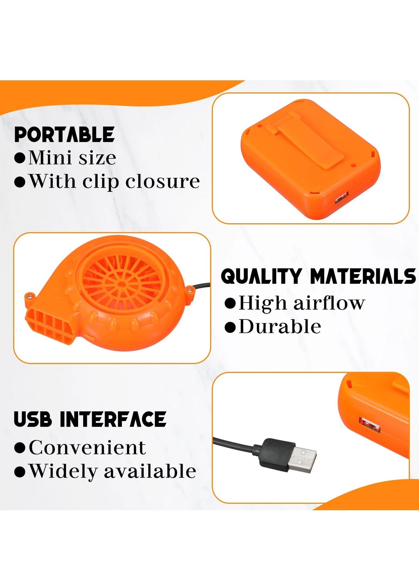 Mini Blower Fan - USB Powered Portable