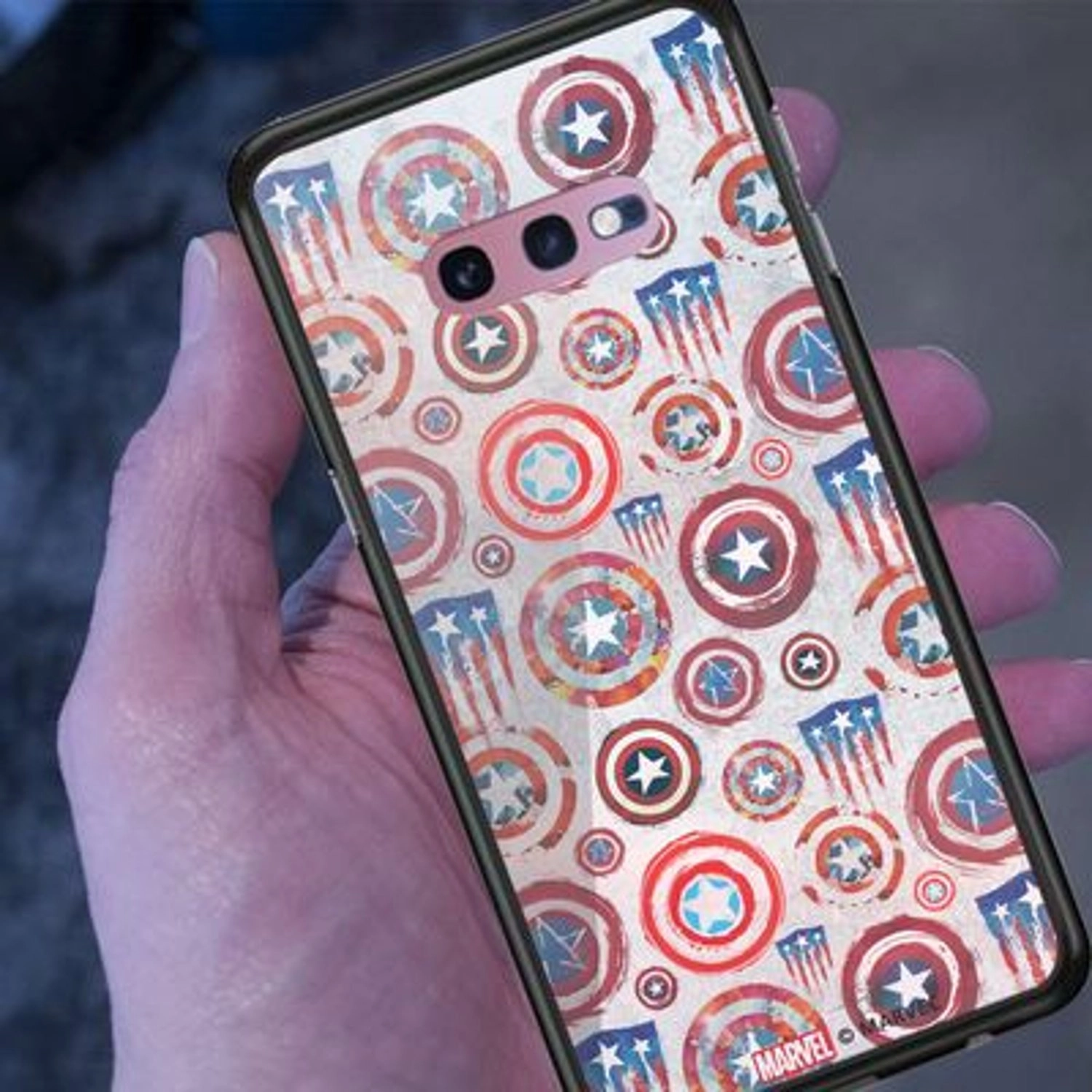 Captain'S Shield Cover Back Case for Galaxy S10e