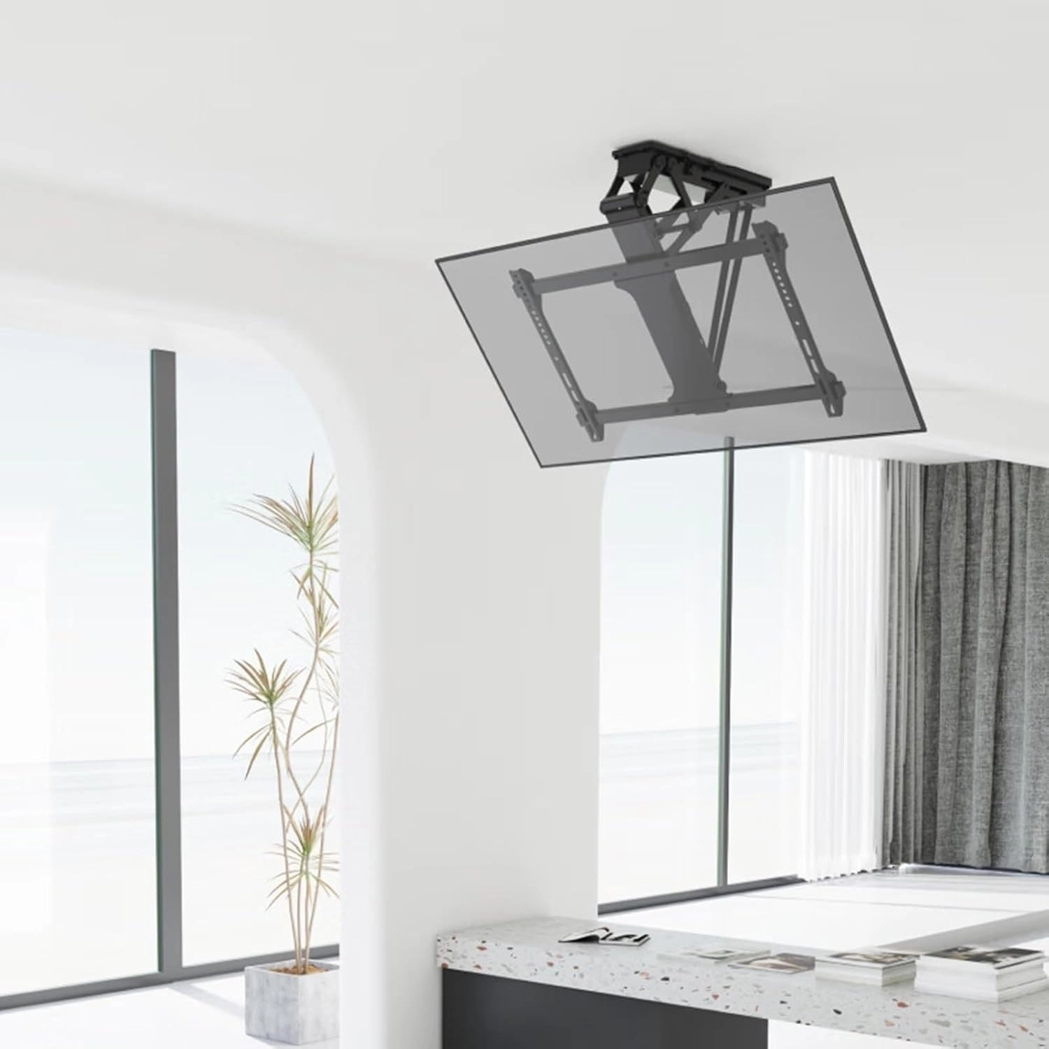 DANYQSM TV Ceiling Mount - 50kg 32-75 inch