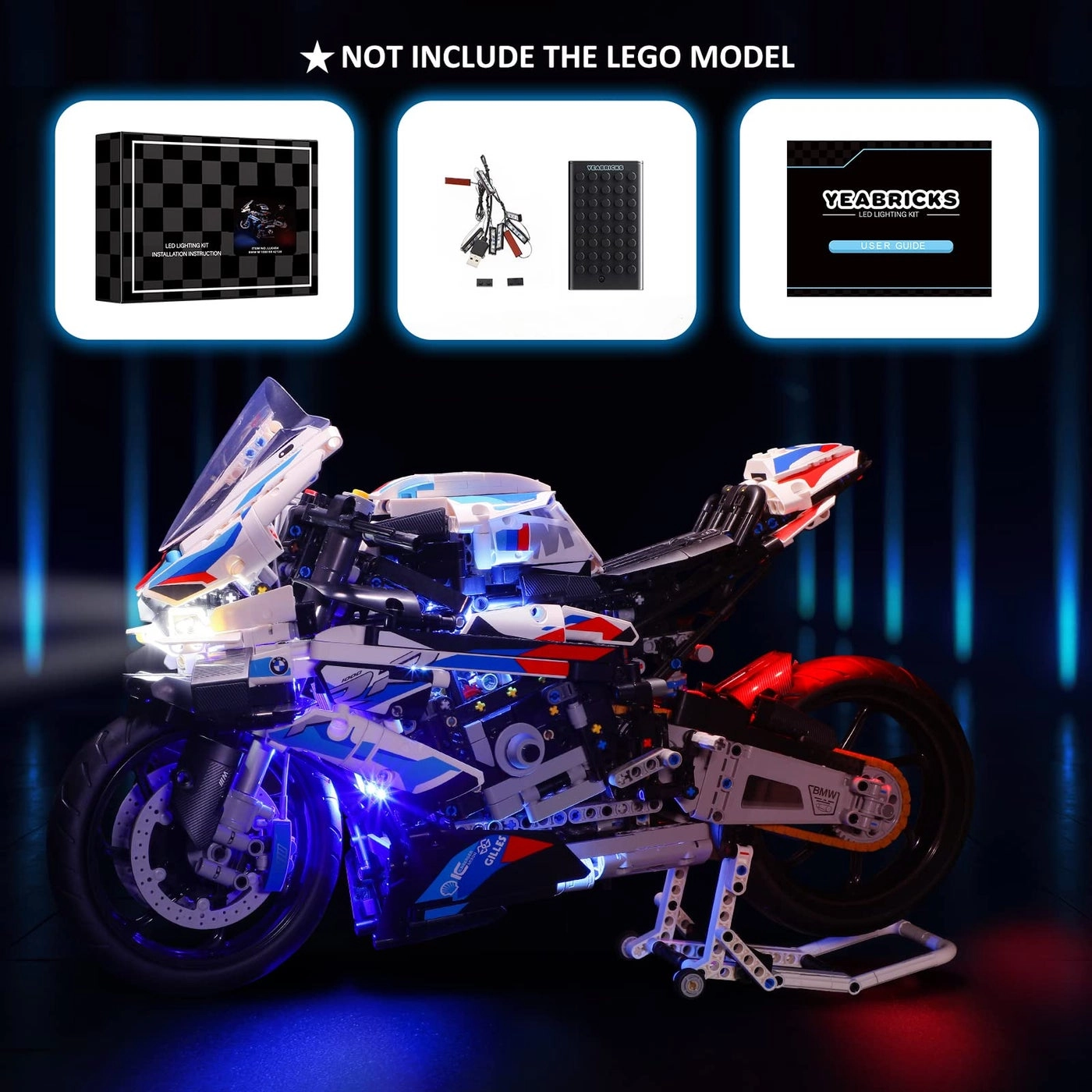LED Light for Lego-42130 Technic BMW M 1000 RR