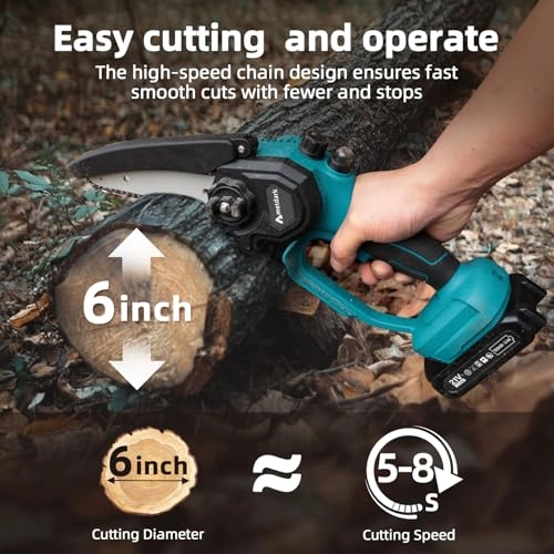 Mini Cordless Chainsaw - 850 watts
