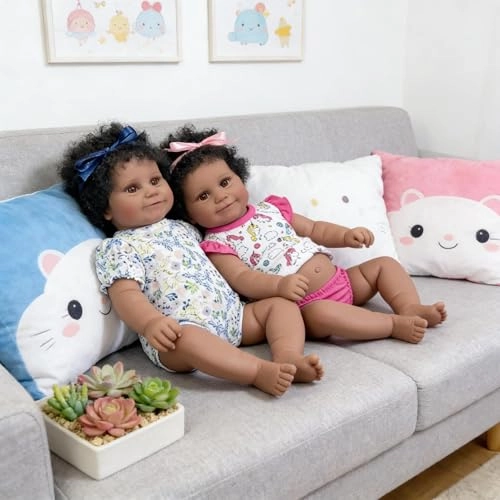 Reborn Baby Doll - Twins 20 inch Vinyl Girl Ages 3+