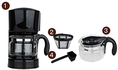 Filter Coffee Maker - One Touch Keep Warm Removable Filter