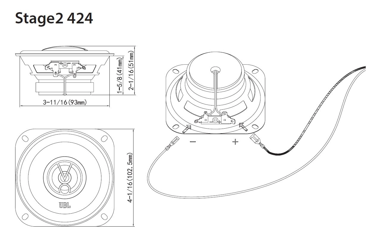 Stage2 424 - 4 Inches Coaxial