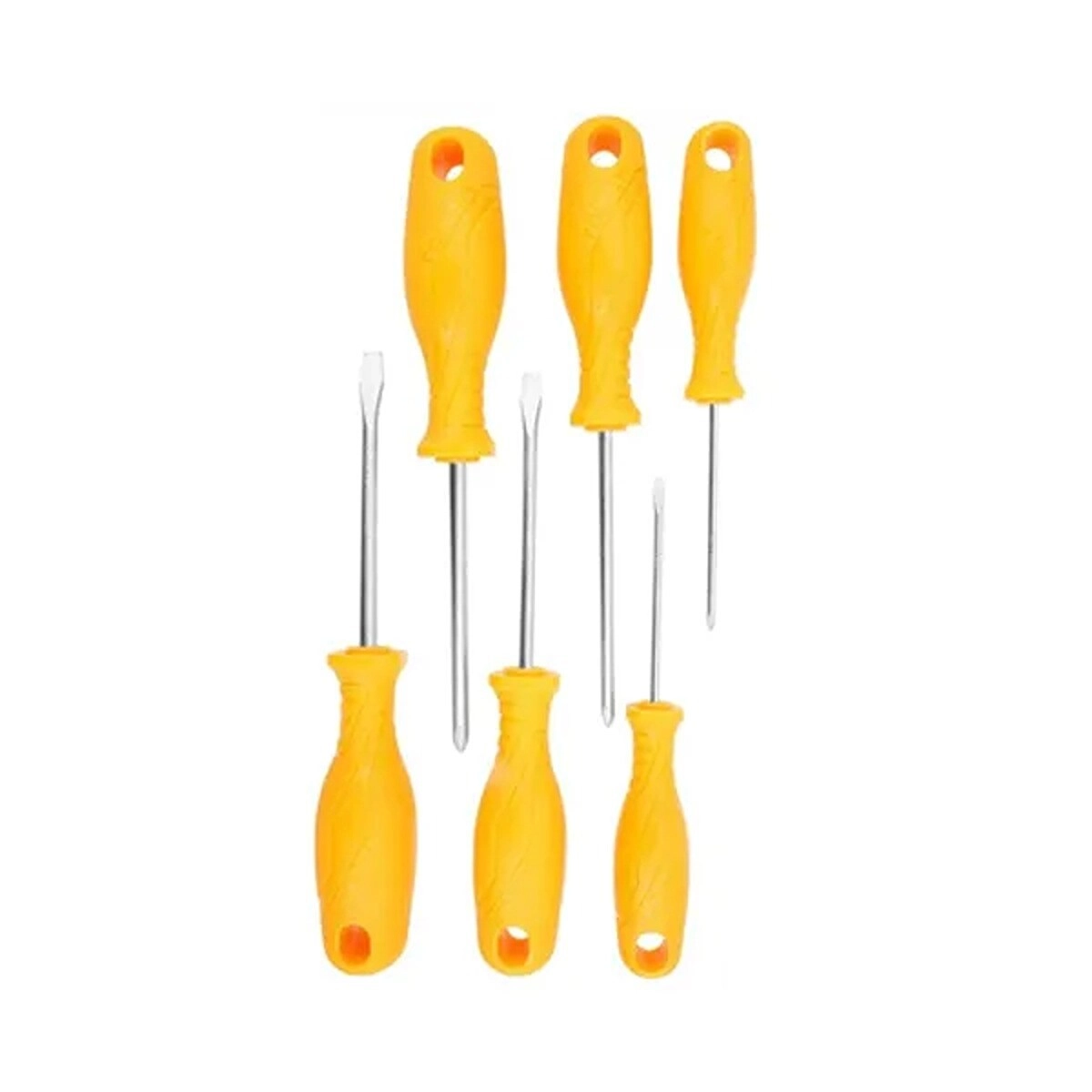 FAEBER 20738 Magnetic Slotted and Phillips Screwdriver Set (6 Pcs)