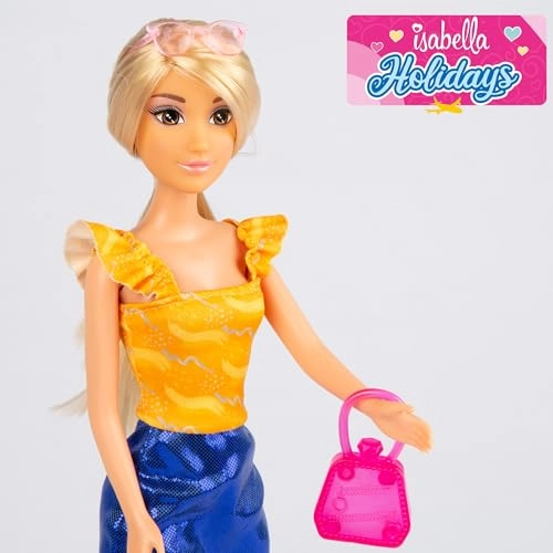 Isabella Articulated Doll - 27 cm Convertible Car Ages 3+