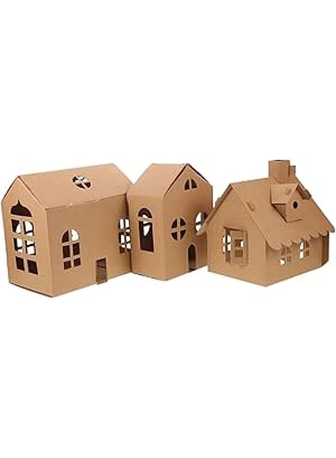 Angoily Cardboard House Kit - 3Pcs