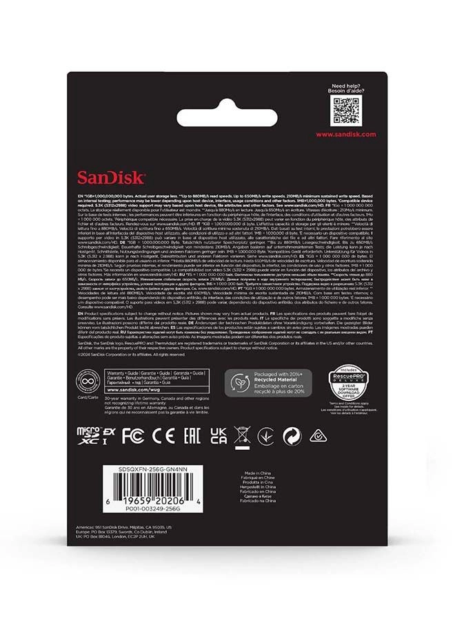 Express microSD U3 256GB