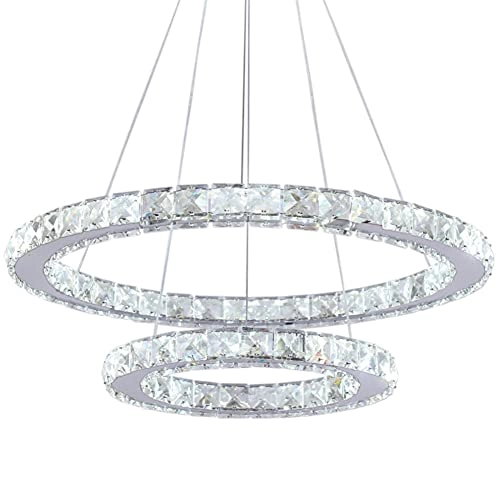 Modern Ring Chandelier - Cool White 6000K NON-DIMMABLE