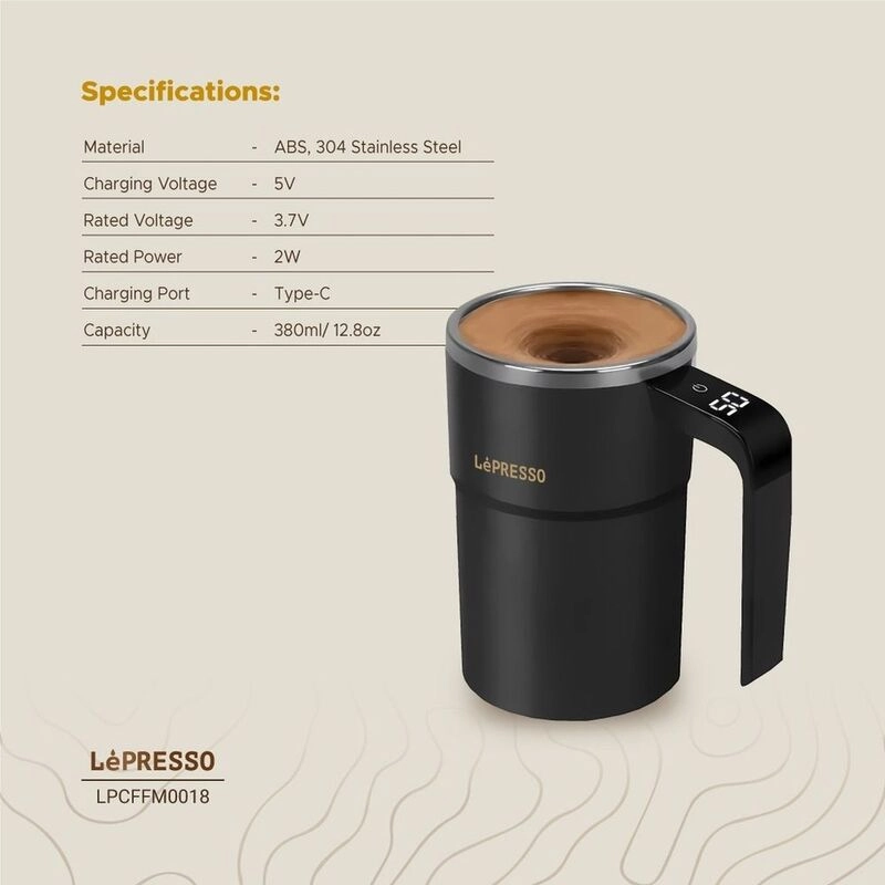 Auto Magnetic Stirring Mug - 450ml
