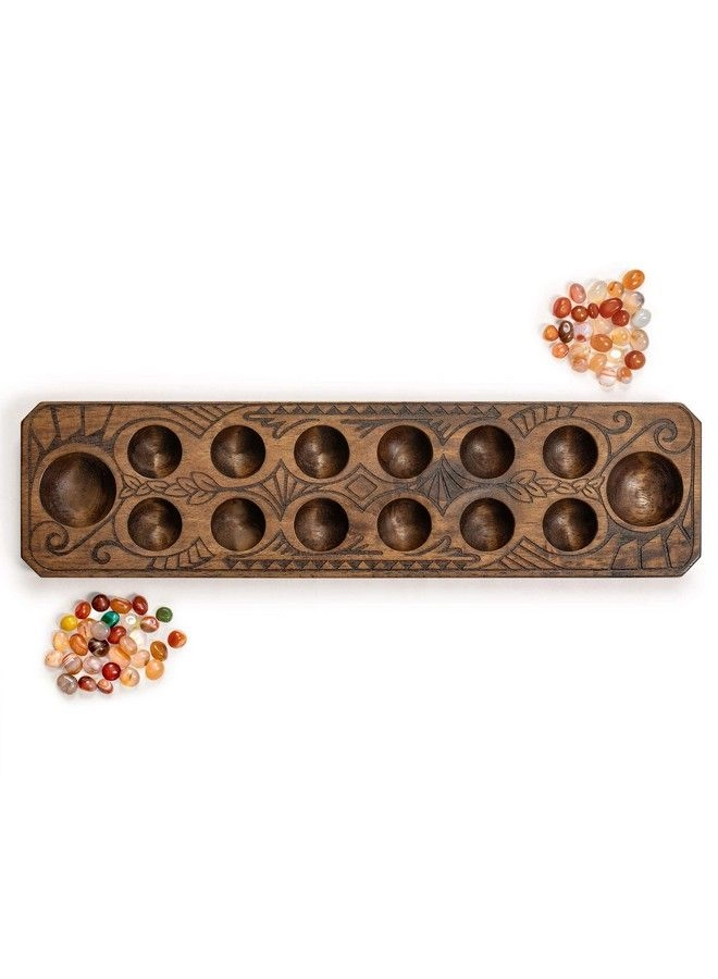 Mancala - Solid Wood Quartz Pebble