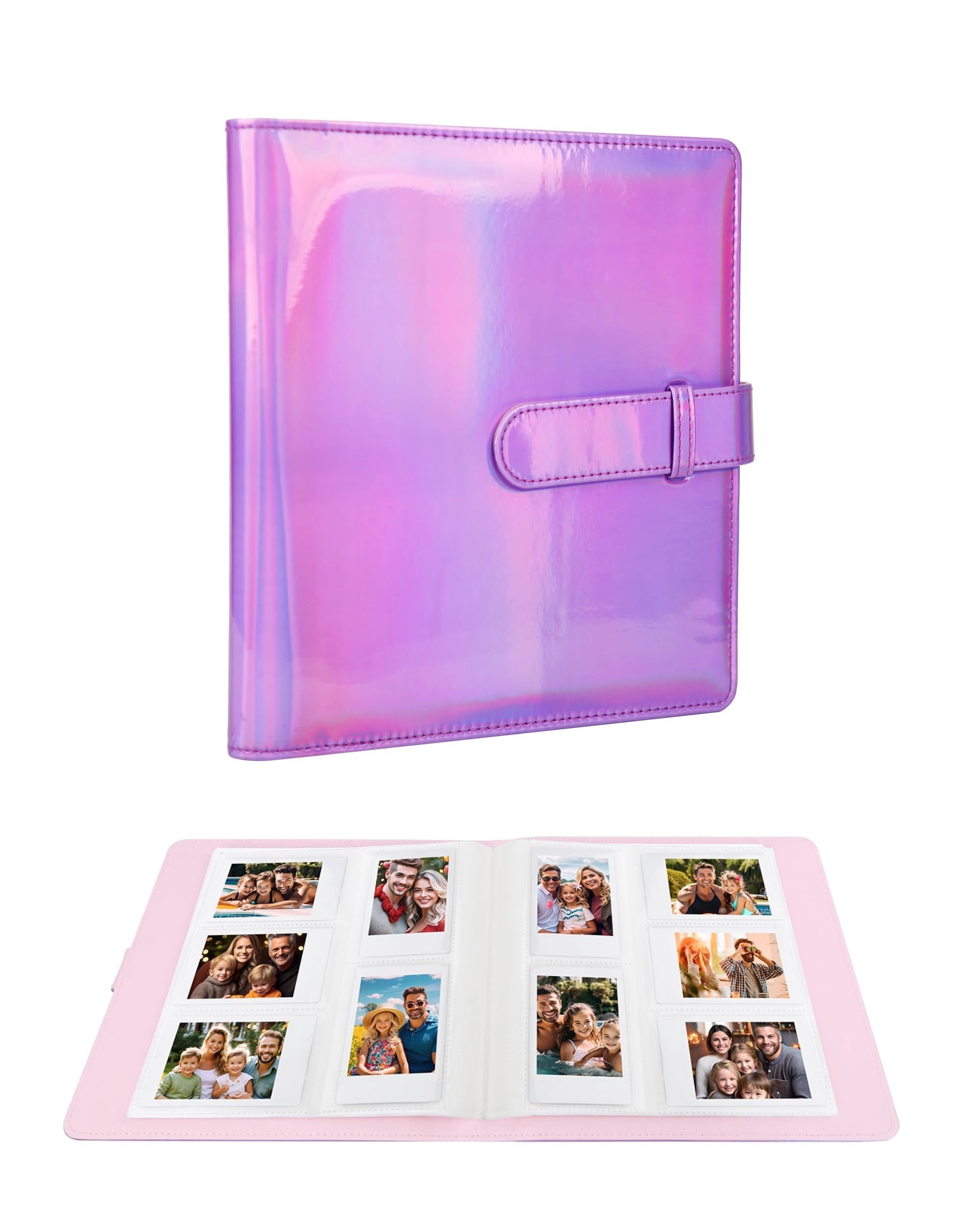 2x3" 256 Pockets PU Leather Photo Album