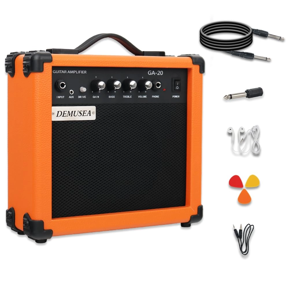 Yuedong Music electric bass amplifier - 20W Orange MP3
