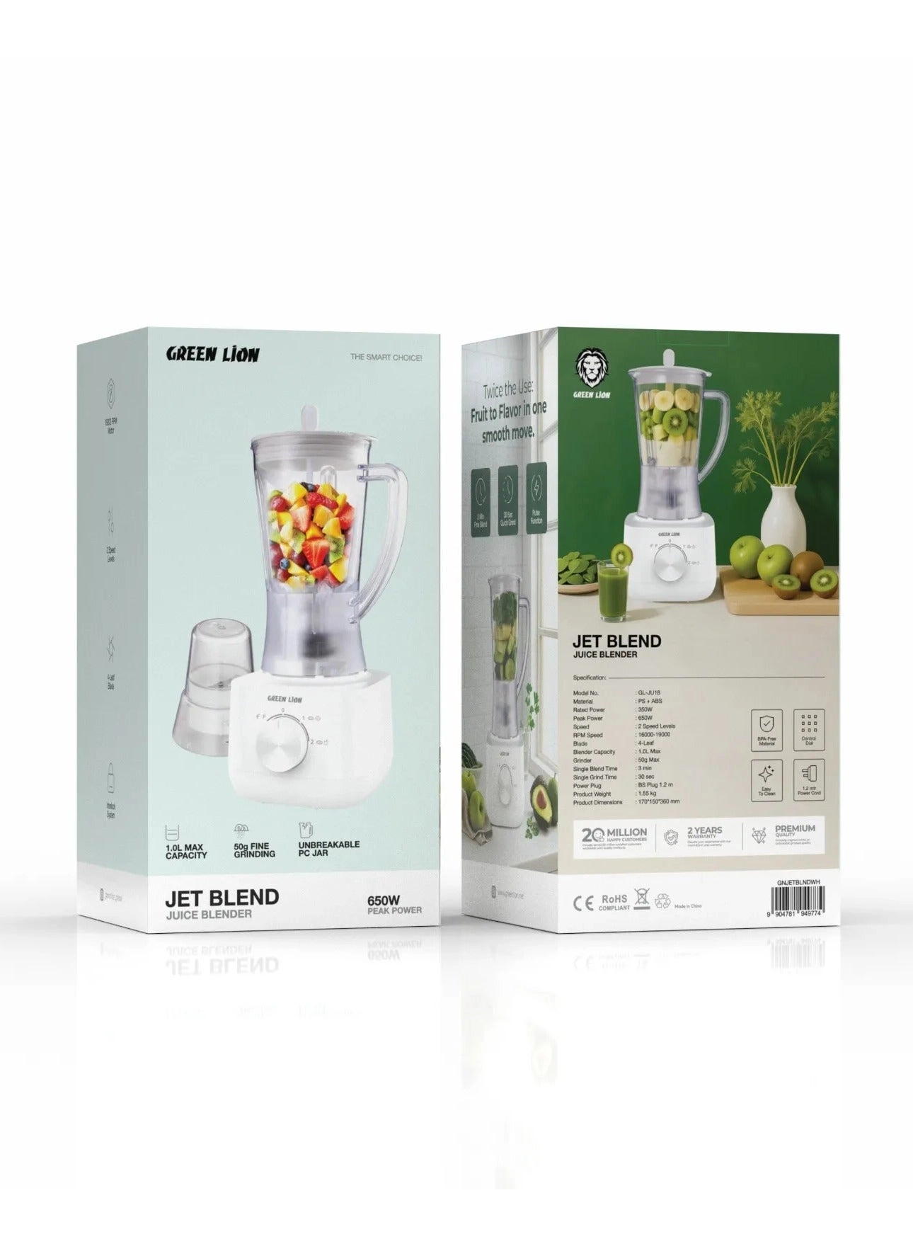 Jet Blend Pro - 4-Leaf blade 2 Speed