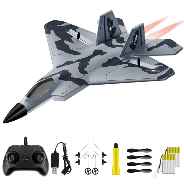 aigimu F-22 - 2 Channel Remote Control Easy to Fly
