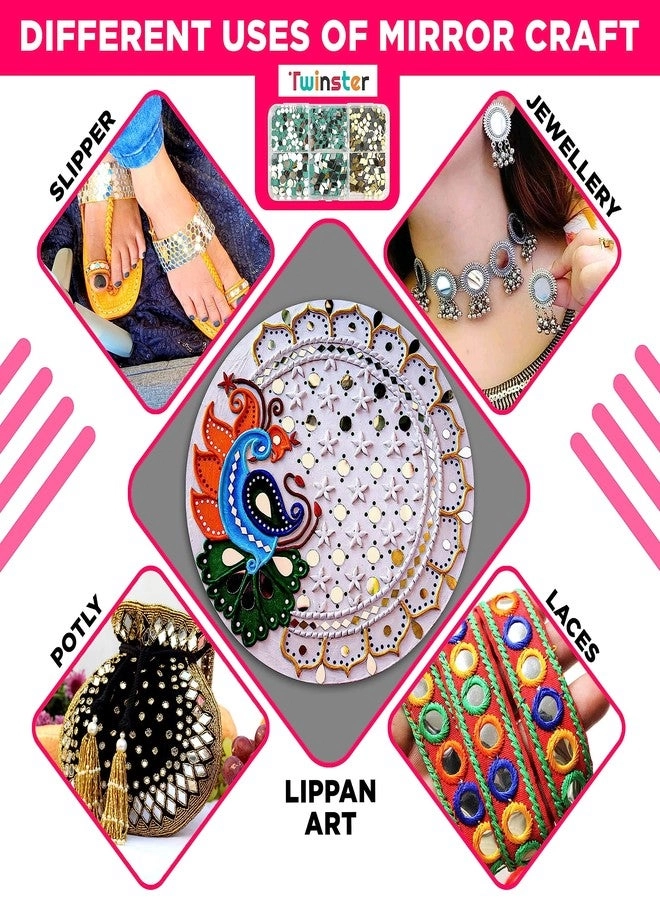 Mirrors for Craft Work - 1000 pieces