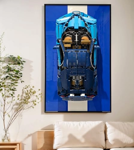 Display Wall Mount for LEGO Bugatti Chiron 42083 - 74.9X45cm