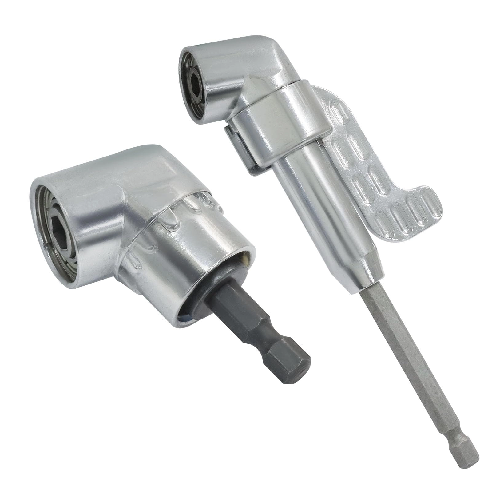 Eilumduo Right Angle Drill Attachment - 140mm 60mm 1/4-inch Pack