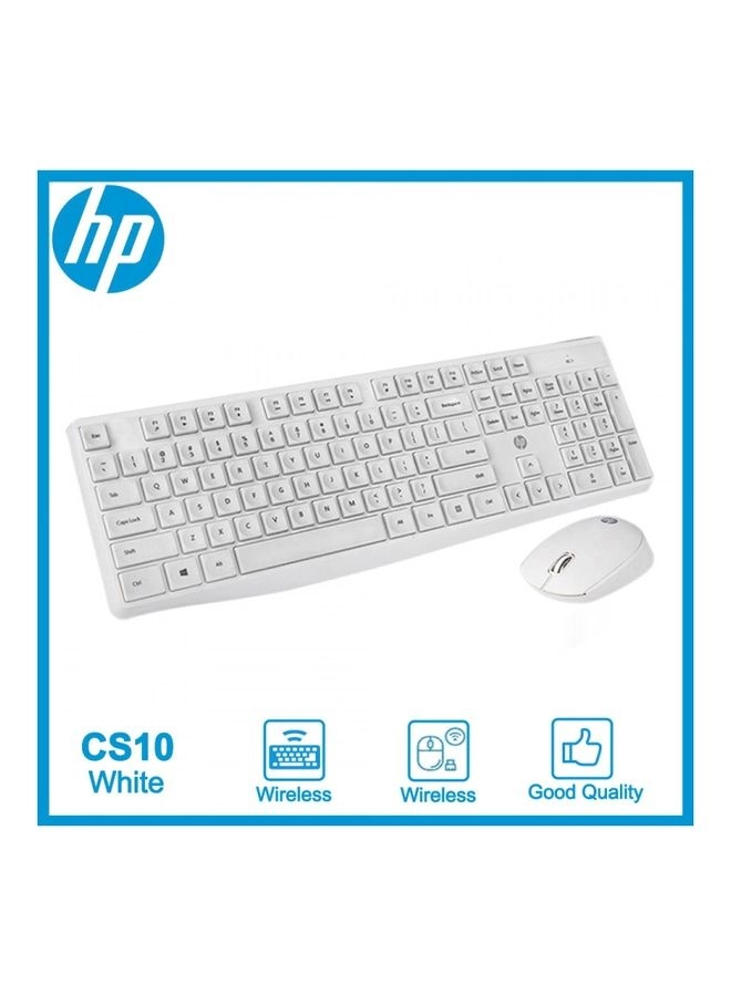 Keyboard - Wireless White + Mouse