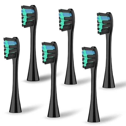 Brush Heads - Pack of 6 Compatible with My Variations Sonic Black