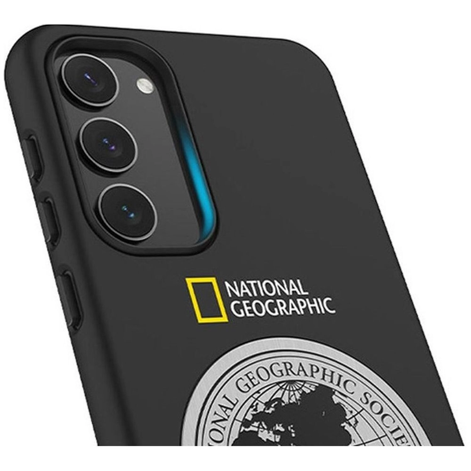 National Geographic Metal Deco Hard Shell Case - Polycarbonate TPU Metal for Galaxy S23