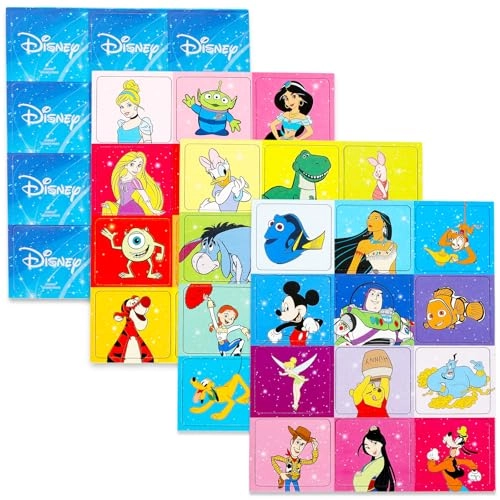 Memory Matching Game Set + Reward Stickers + Castle Door Hanger - 4 years and up 72 pieces