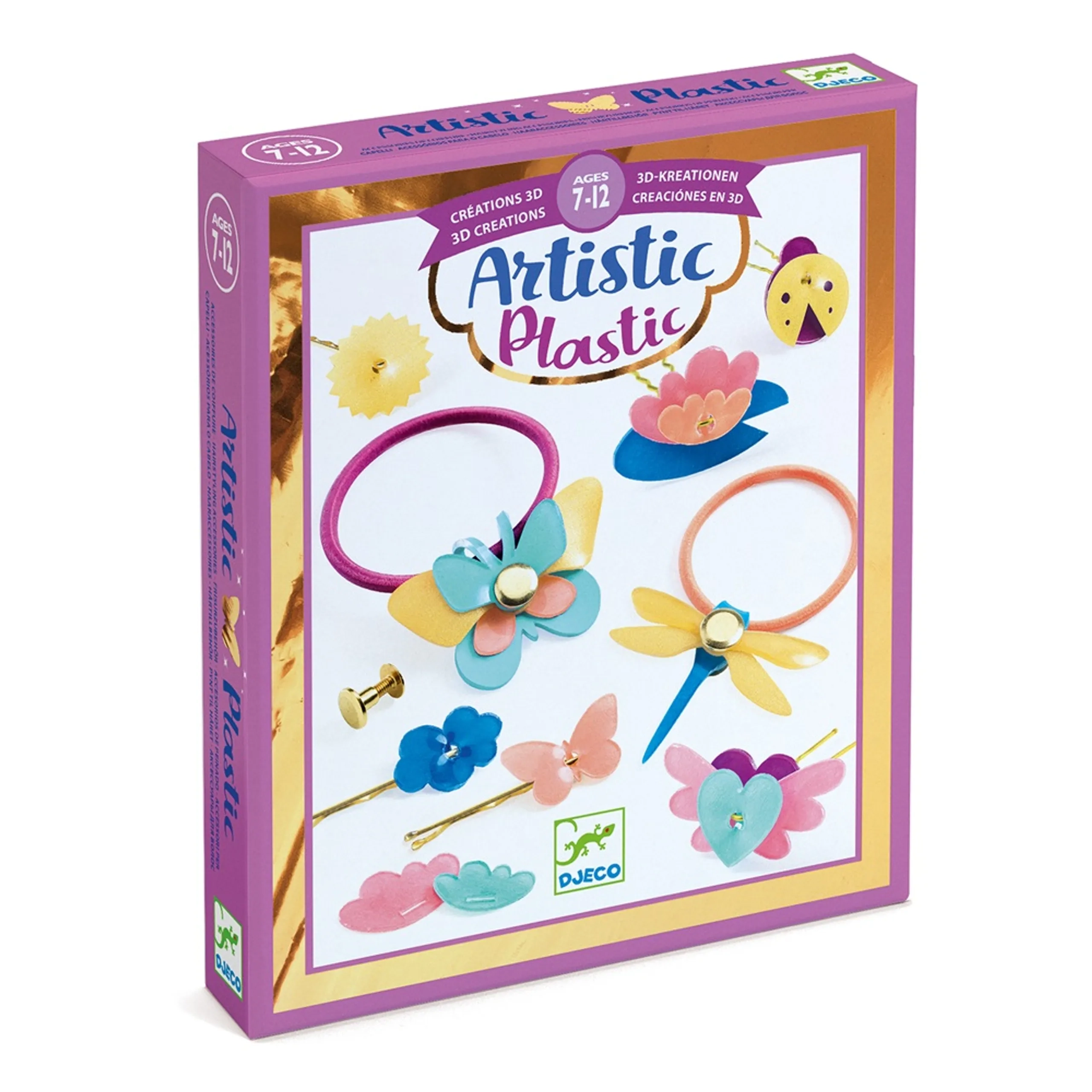 DJECO 3D Artistic Plastic Craft Kit - 25 pieces