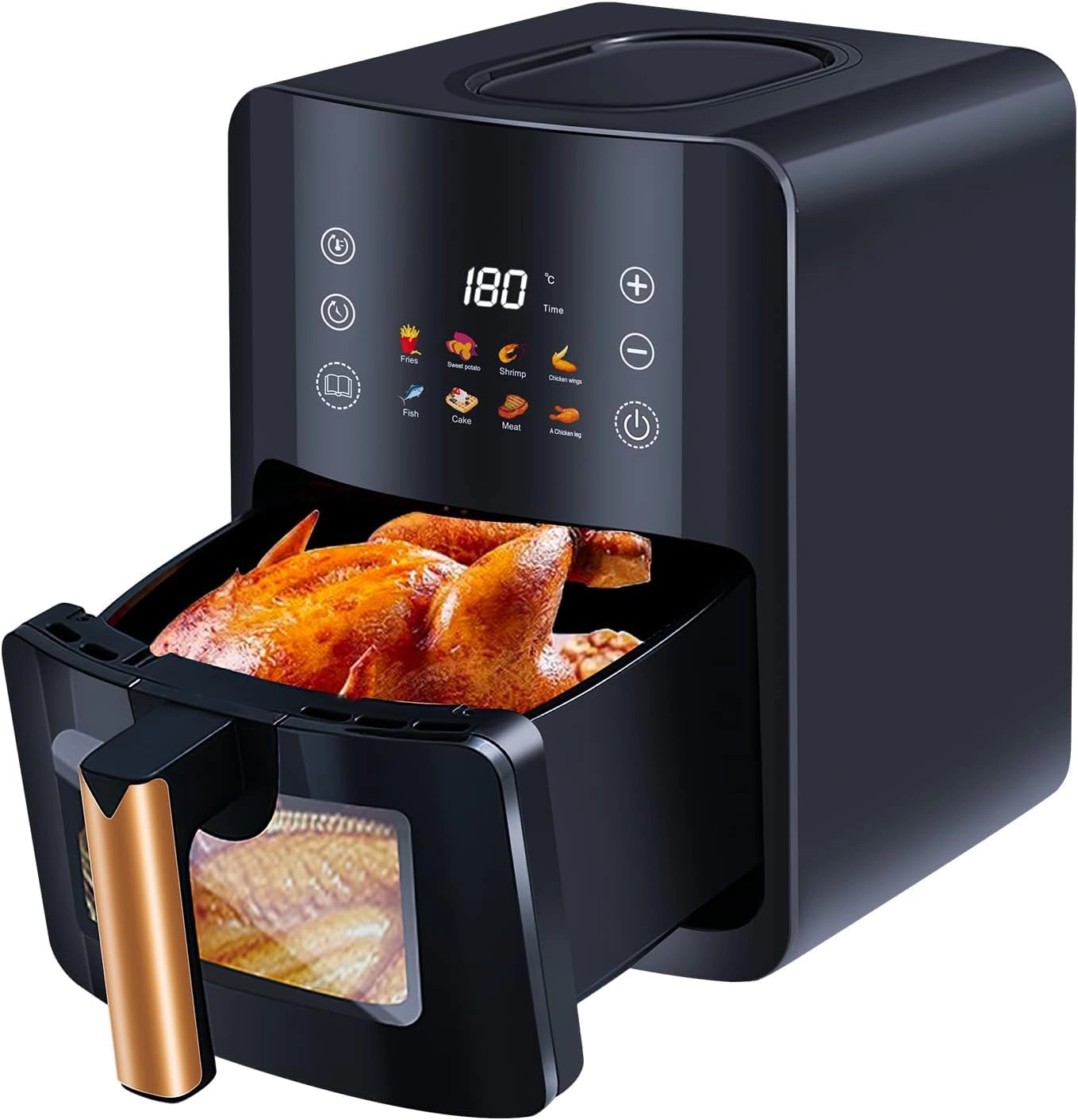 HIYAA Air Fryer Oilless Oven Air Fryers-Black