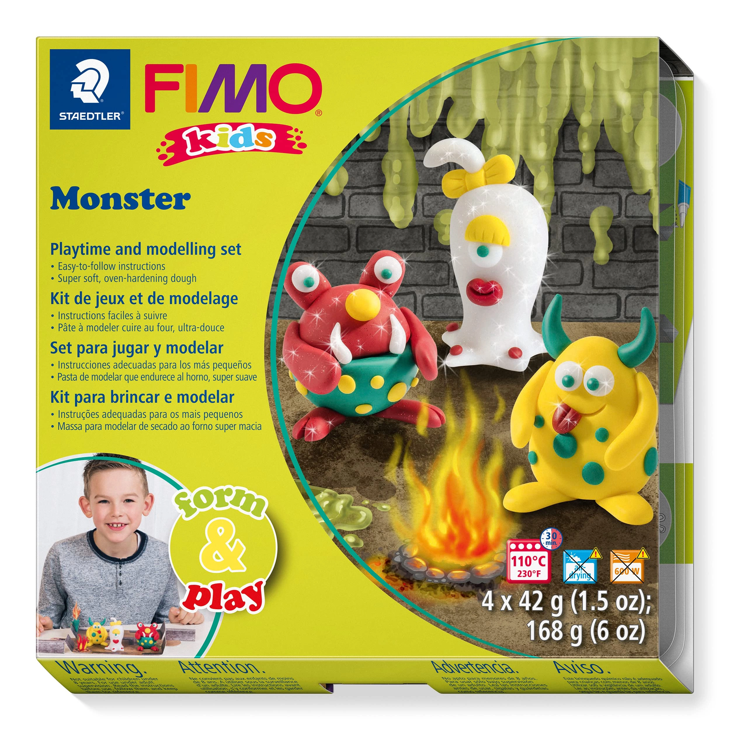 Staedtler FIMO Form&Play - Polymer 4 Blocks