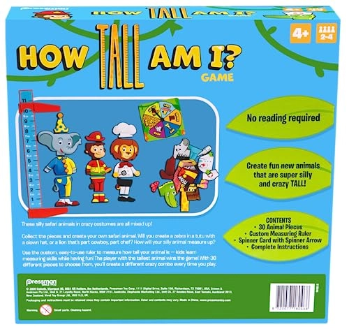 How Tall Am I? - Ages 4 and Up 30 different pieces
