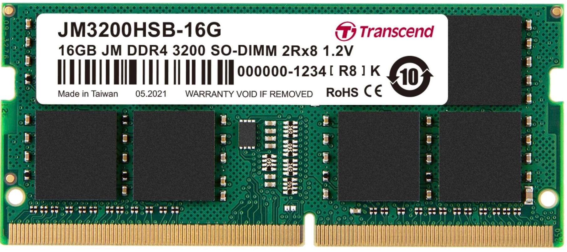 JetRam - 16GB 3200MHz SO-DIMM DDR4