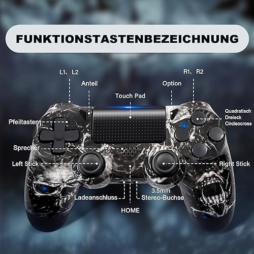 Dual Vibration Drahtlos Controller - sky blue