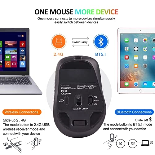 Dual Mode Silent Mouse - Wireless