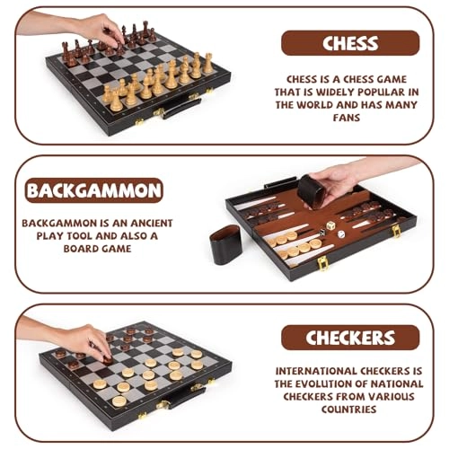 Chess + Checkers + Backgammon