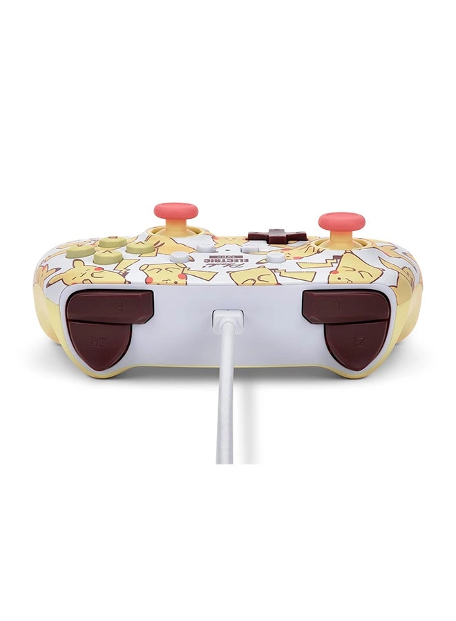Nintendo Switch Enhanced Wired Controller Pikachu Moods