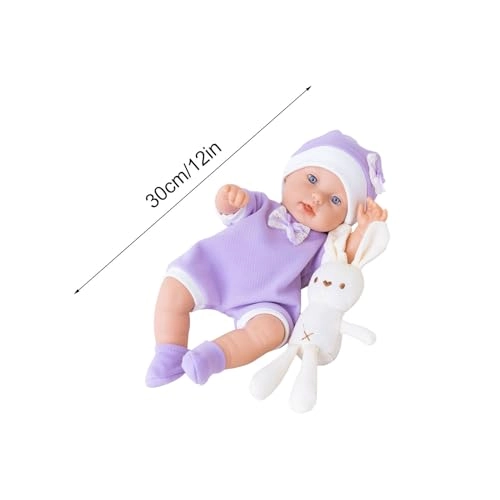 Reborn Baby Doll - 12 Inch Washable With Bunny Ages 12+