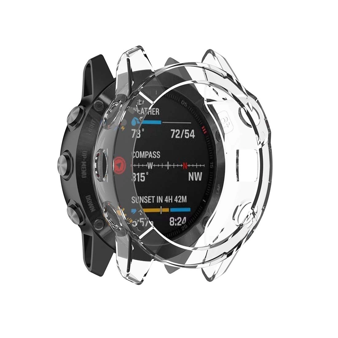 Watch Case for Garmin Fenix 6 - TPU Half Coverage Blue