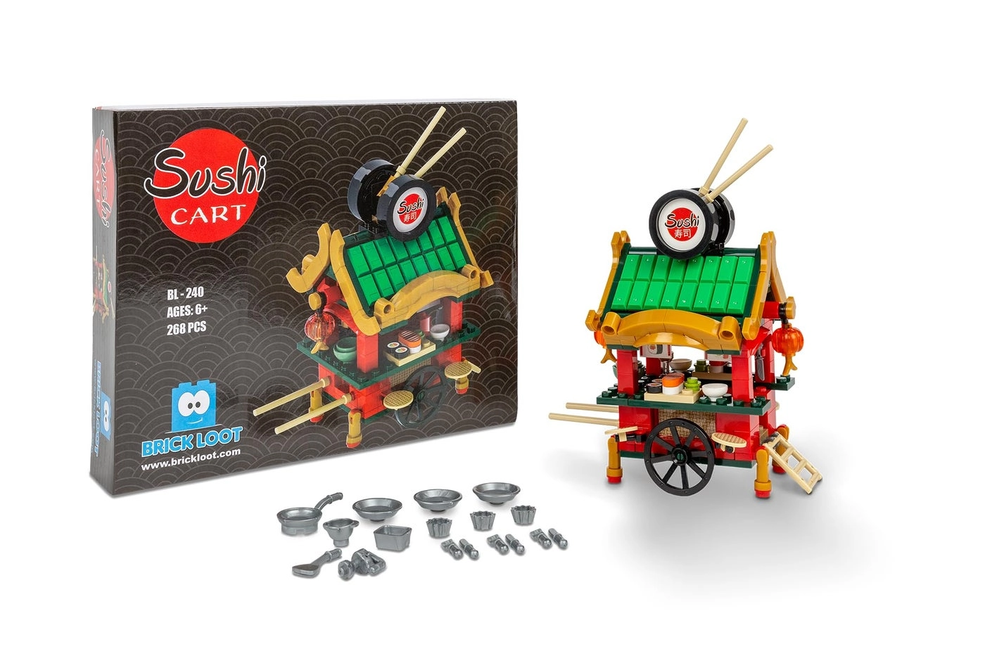 Brick Loot Sushi Cart - 268 pcs