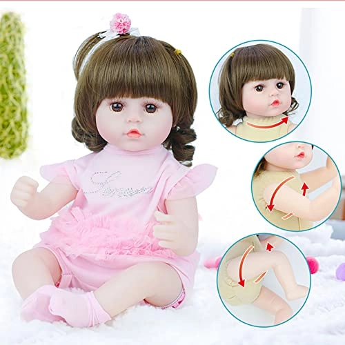 Reborn Baby Doll - 16.5 Inch Vinyl Toddler Girl
