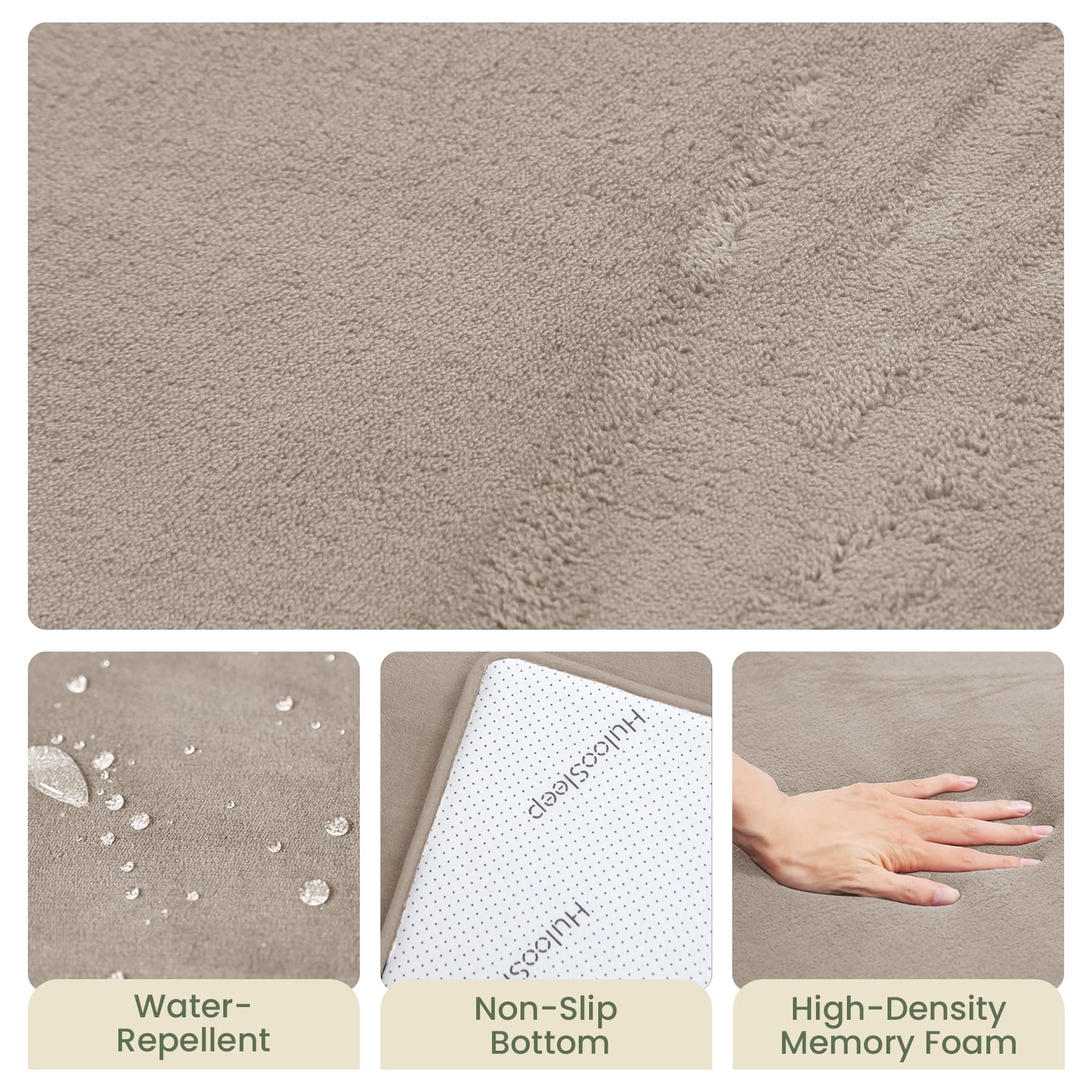 Baby Activity Play Mat - 79"x118" 1.3" Thick Cream