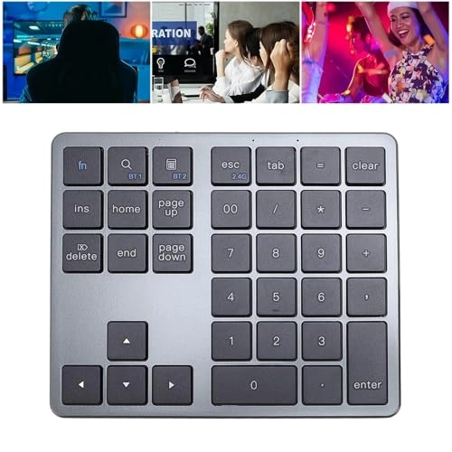 Numeric Keypad - 35 Keys Wireless Rechargeable