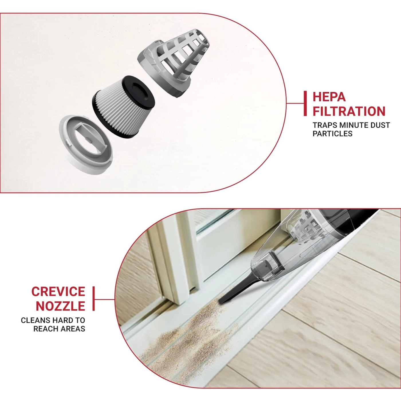 2 in1 NXT - Handheld Upright 4 liter HEPA Filter